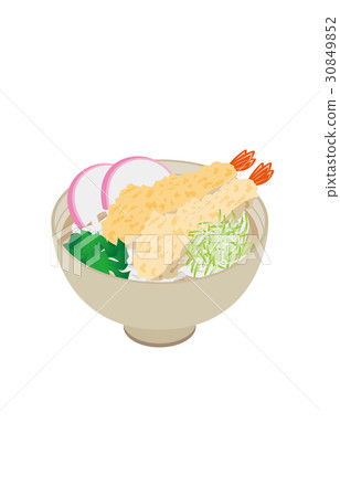 今天的飯糰天婦羅烏冬面 30849852