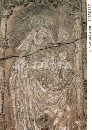 Riga, Latvia. Doorside Stone From The Blackheads Riga, Latvia. Doorside Stone From The Blackheads 30850587