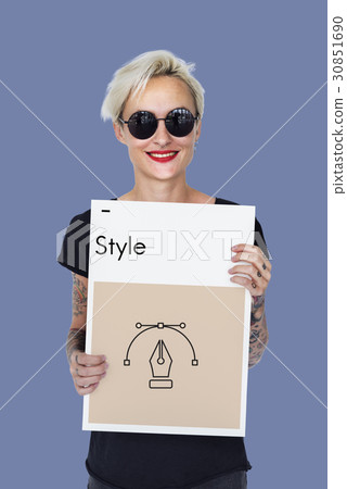 Creative Design Content Pen Icon Graphic Creative Design Content Pen Icon Graphic 30851690