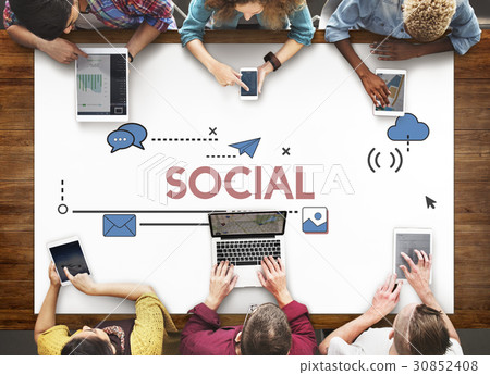 Social Media Get In Touch Online Social Media Get In Touch Online 30852408
