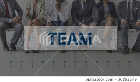 Teamwork Word Team Building Collaboration 30852579