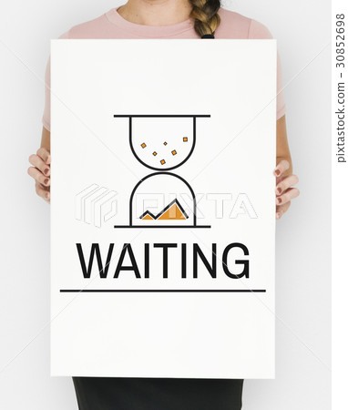 Hourglass Sandglass Timer Icon Word 30852698
