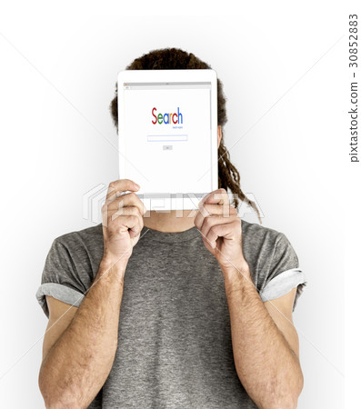 Technology Browser Search Illustration Icon Technology Browser Search Illustration Icon 30852883