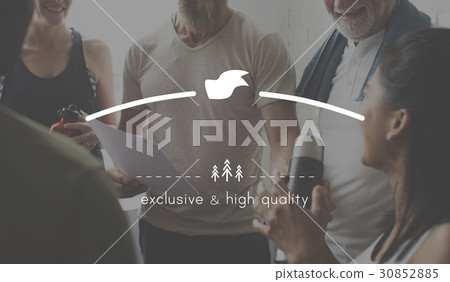 High Quality Brand Badge Banner Copy Space High Quality Brand Badge Banner Copy Space 30852885