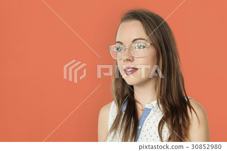 Caucasian Woman Stand Pose Portreit Caucasian Woman Stand Pose Portreit 30852980