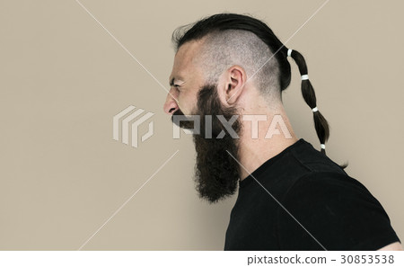 Man Side View Facial Hair Man Side View Facial Hair 30853538
