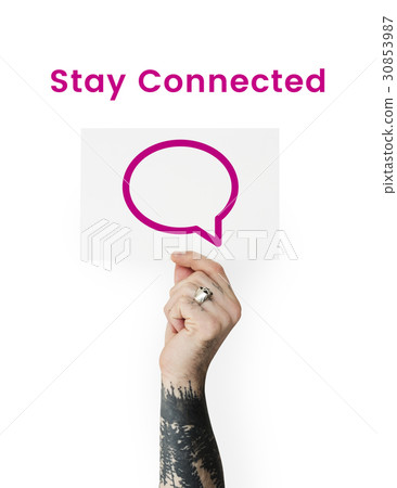 Stay Connected Social Connection Concept Stay Connected Social Connection Concept 30853987