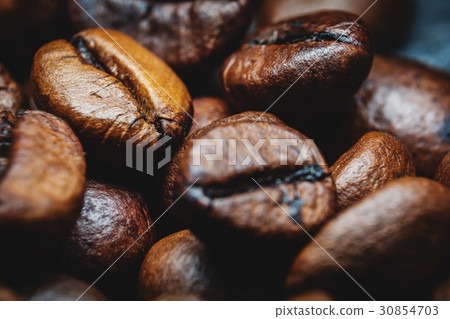Coffee beans macro Coffee beans macro 30854703