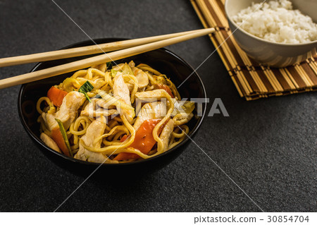 Chinese noodle with meat Chinese noodle with meat 30854704