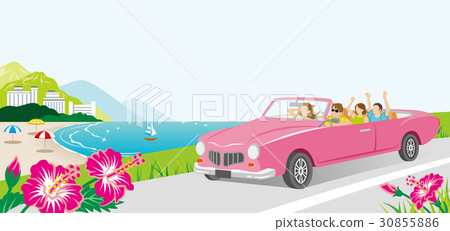 汽車青年組在海邊駕駛這條路 30855886