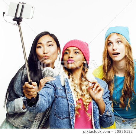 diverse nation girls group, teenage friends 30856152