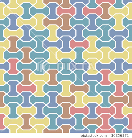 Seamless Geometric Vector Background - Stock Illustration [30856371 ...