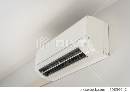 Air conditioner on wall background Air conditioner on wall background 30856642