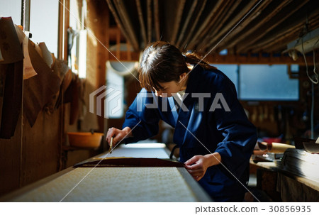 靛藍染料手女士 30856935