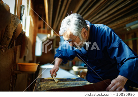 Indigo hand-printed male 30856980