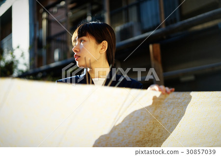 靛藍染料手女士 靛藍染料手女士 30857039