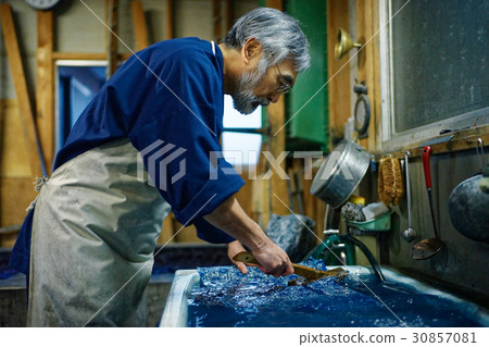 靛藍染料手洗染色 30857081
