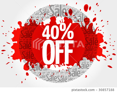 40% OFF words cloud 40% OFF words cloud 30857188