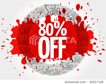80% OFF circle stamp word cloud 30857196