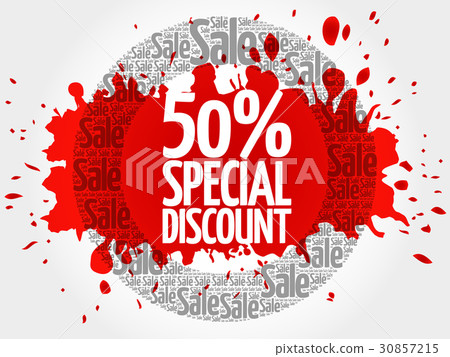 50% Special Discount word cloud 50% Special Discount word cloud 30857215