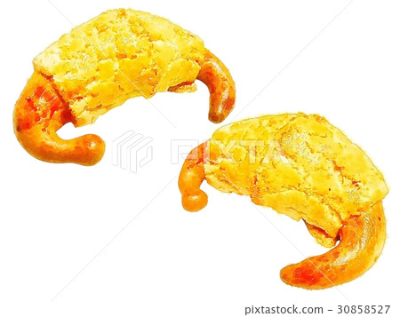 Vibrant fine hand gauge watercolor intersection picture white background: West Bowl of beef horse mackerel, avocado 30858527