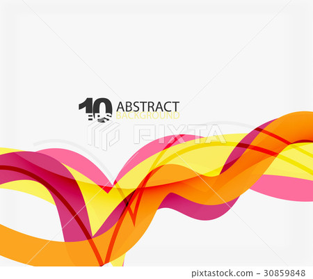 Vector wave lines abstract background Vector wave lines abstract background 30859848