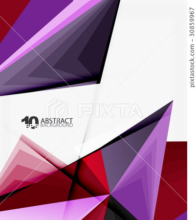 3d triangle polygonal abstract vector 30859967