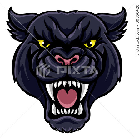 Black Panther Mascot Black Panther Mascot 30860420