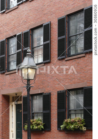 Red brick building Beacon Hill 30860916