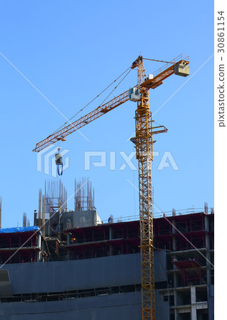 construction site building industry with machinery 30861154