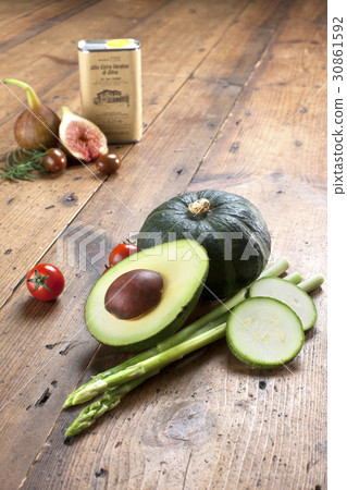 Squash, avocados, asparagus, zucchini, drop tomatoes, figs, dates tomatoes, rosemary, olive oil Squash, avocados, asparagus, zucchini, drop tomatoes, figs, dates tomatoes, rosemary, olive oil 30861592