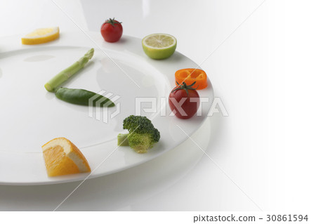 Clock, Drop Tomato, Broccoli, Lemon, Orange, Mini Paprika, Lime, Halapi, Asparagus 30861594