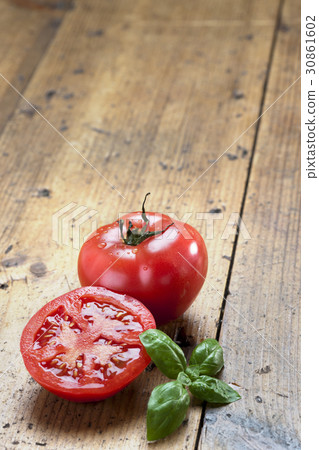 Tomatoes, basil 30861602
