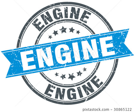 engine round grunge ribbon stamp-插圖素材 [30865122] - PIXTA圖庫