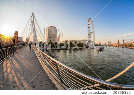 Golden Jubilee Bridge  in London, England, UK 30866532