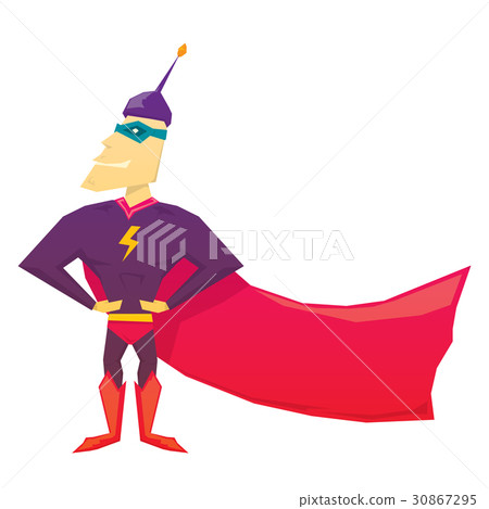 vector funny comic super hero 30867295