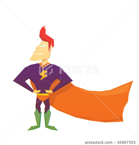 vector funny comic super hero vector funny comic super hero 30867303