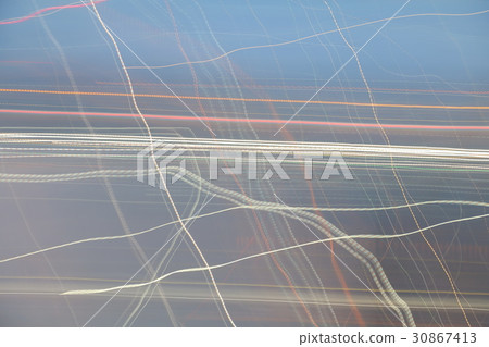 motion blurred line sky in sunset abstract nature  30867413