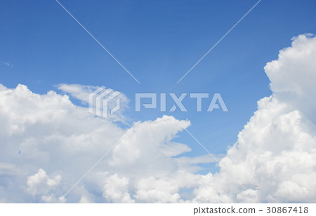 blue sky vivid and big cloud beautiful 30867418