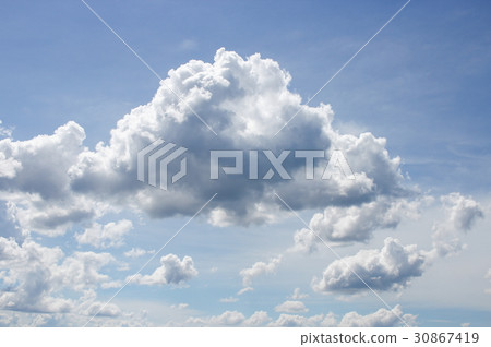 blue sky vivid and big cloud beautiful blue sky vivid and big cloud beautiful 30867419