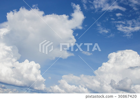 blue sky vivid and big cloud beautiful 30867420