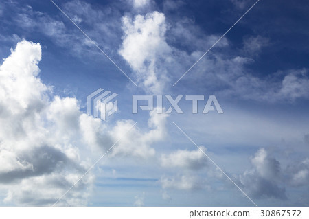 Blue sky with clouds 30867572