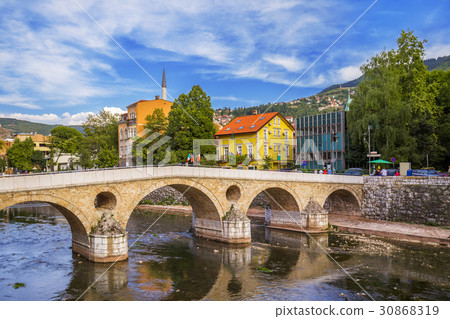 Latin Bridge in Sarajevo - Bosnia and Herzegovina Latin Bridge in Sarajevo - Bosnia and Herzegovina 30868319