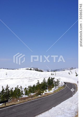滋賀Kusatsu高地路線雪走廊 30868748