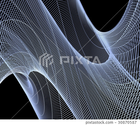 Abstract wire frame 30870587