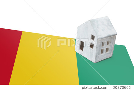 Small house on a flag - Guinea Small house on a flag - Guinea 30870665
