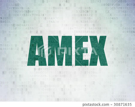 Stock market indexes concept: AMEX on Digital Data Stock market indexes concept: AMEX on Digital Data 30871635