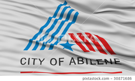 Closeup of Abilene City Flag Closeup of Abilene City Flag 30871686