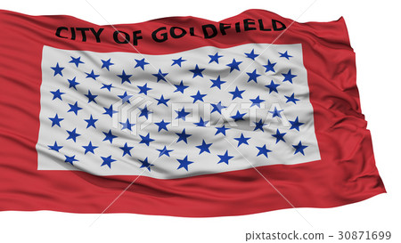 Isolated Goldfield City Flag, USA Isolated Goldfield City Flag, USA 30871699