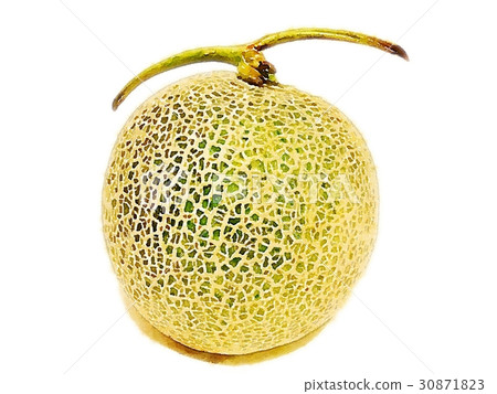 Vivid brilliant hand gauze watercolor intersection picture white background: water fruit jelly 30871823
